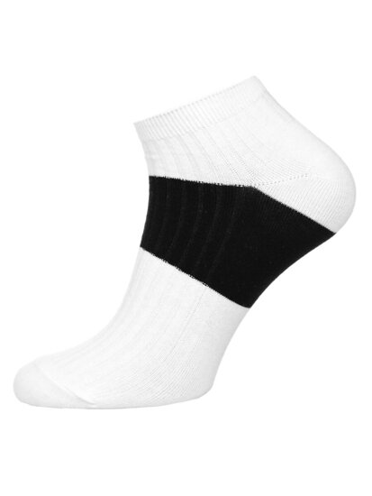 Men’s Low Socks White-Black Bolf M082-5P 5 PACK