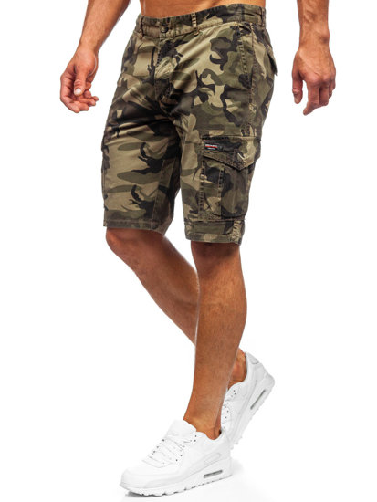 Men's Military Cargo Shorts Khaki Bolf 6713