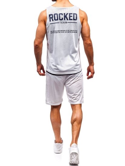 Men's Outfit T-shirt + Shorts Bolf White 100780