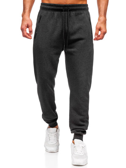 Men's Oversized Sweatpants Anthracite Bolf JX6501