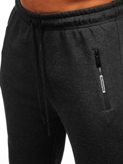 Men's Oversized Sweatpants Anthracite Bolf JX6506