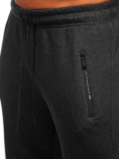 Men's Oversized Sweatpants Anthracite Bolf JX6507