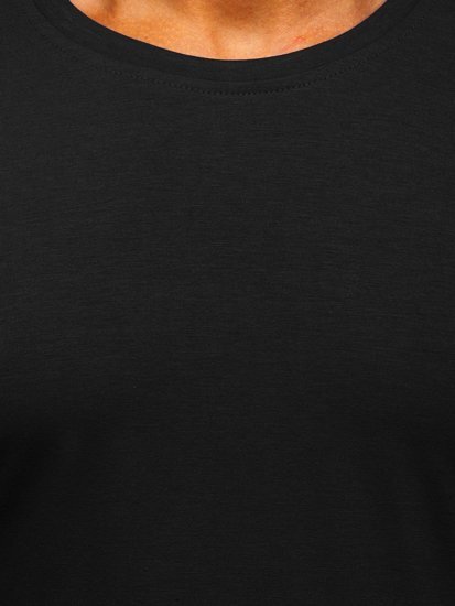 Men's Plain Long Sleeve Top Black Bolf 2088L