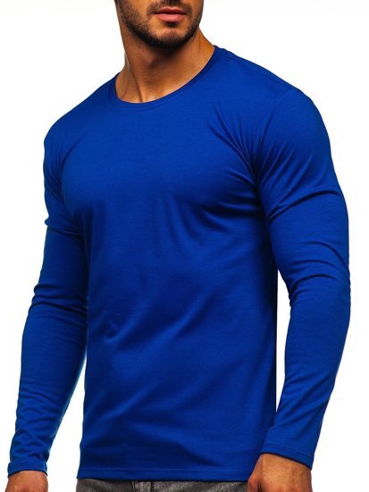 Men's Plain Long Sleeve Top Cobalt Bolf 2088L