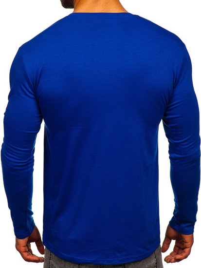 Men's Plain Long Sleeve Top Cobalt Bolf 2088L