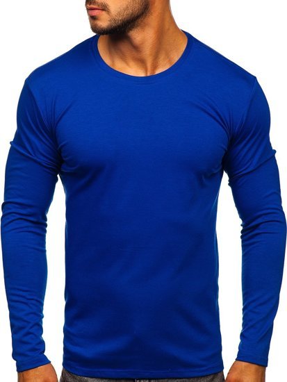 Men's Plain Long Sleeve Top Cobalt Bolf 2088L