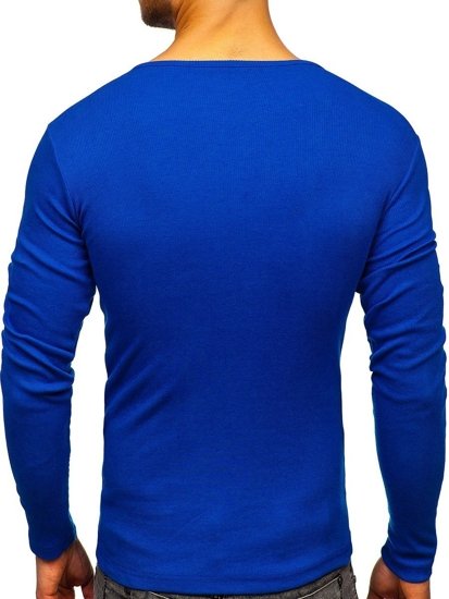 Men's Plain Long Sleeve Top Royal Blue Bolf 145362