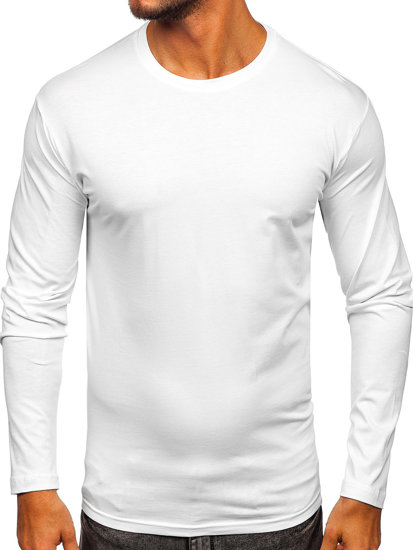 Men's Plain Long Sleeve Top White Bolf 1209