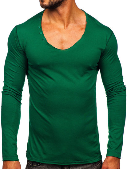 Men's Plain Longsleeve Green Bolf 547