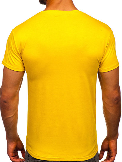 Men's Plain T-shirt Dark Yellow Bolf 2005