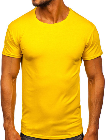 Men's Plain T-shirt Dark Yellow Bolf 2005