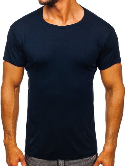 Men's Plain T-shirt Navy Blue Bolf NB003