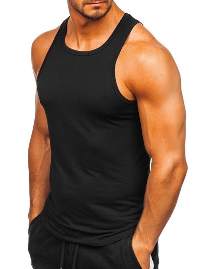 Men's Plain Tank Top Black Bolf 99003