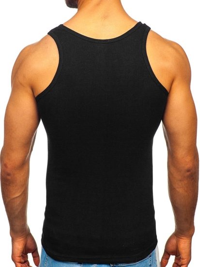 Men's Plain Tank Top Black Bolf NB002