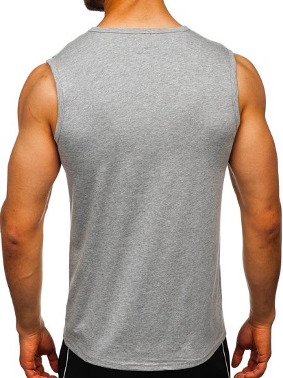 Men's Plain Tank Top Grey Bolf 99001