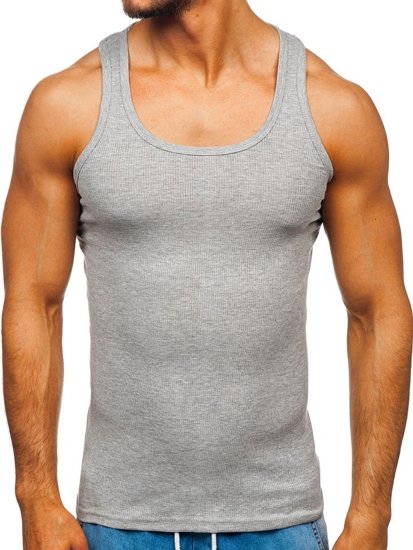 Men's Plain Tank Top Grey Bolf NB002