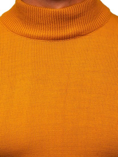 Men's Polo Neck Sweater Camel Bolf 4600