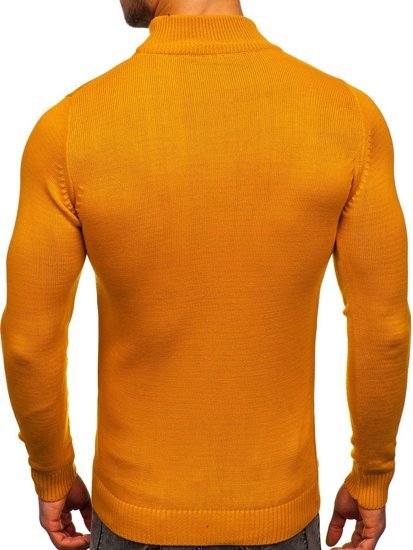 Men's Polo Neck Sweater Camel Bolf 4600