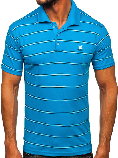 Men's Polo Shirt Turquoise Bolf 14954