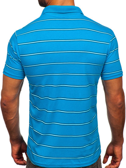 Men's Polo Shirt Turquoise Bolf 14954