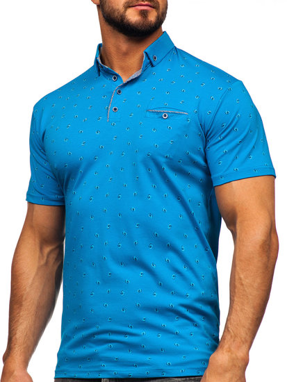 Men's Polo Shirt Turquoise Bolf 192657