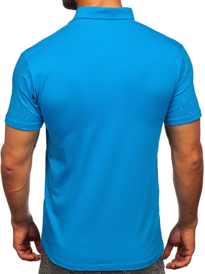 Men's Polo Shirt Turquoise Bolf 192657