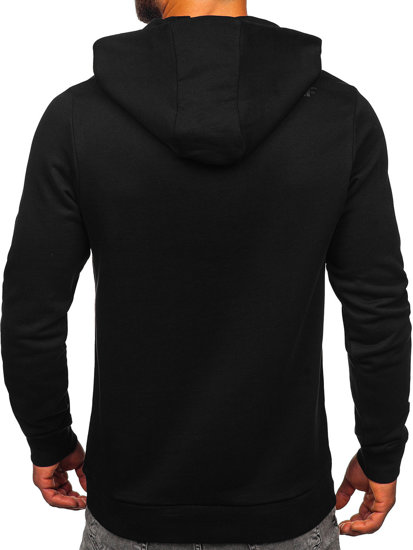 Men's Printed Hoodie Black 4F M233