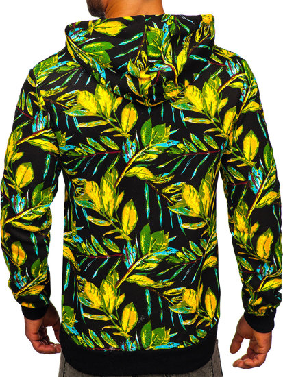 Men's Printed Hoodie Black Bolf 141030