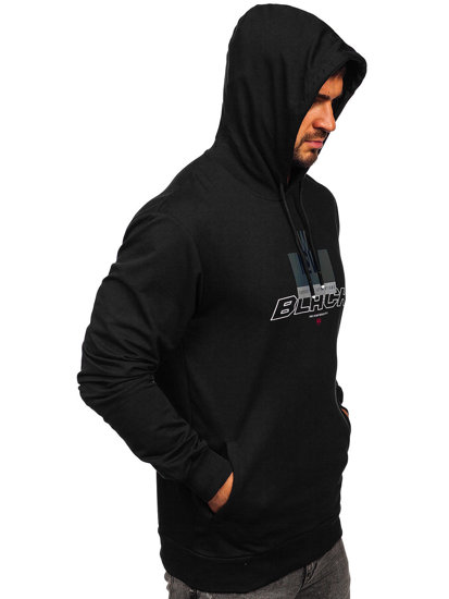 Men's Printed Hoodie Black Bolf 146347