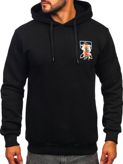 Men's Printed Hoodie Black Bolf 147049