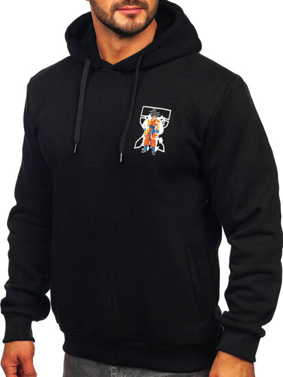 Men's Printed Hoodie Black Bolf 147049