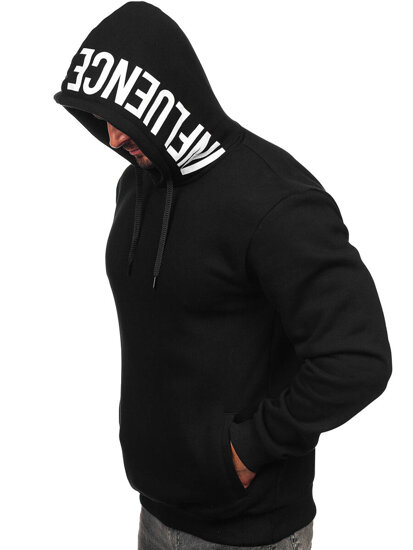 Men's Printed Hoodie Black Bolf 147050