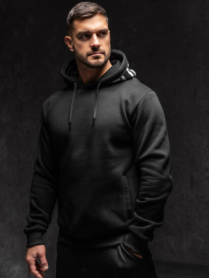 Men's Printed Hoodie Black Bolf 147050A