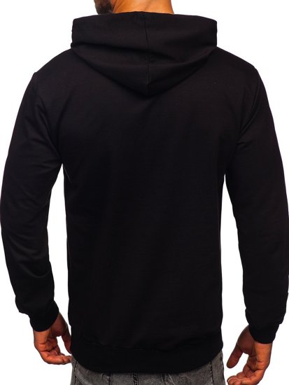 Men's Printed Hoodie Black Bolf 6136