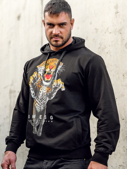 Men's Printed Hoodie Black Bolf 6139A