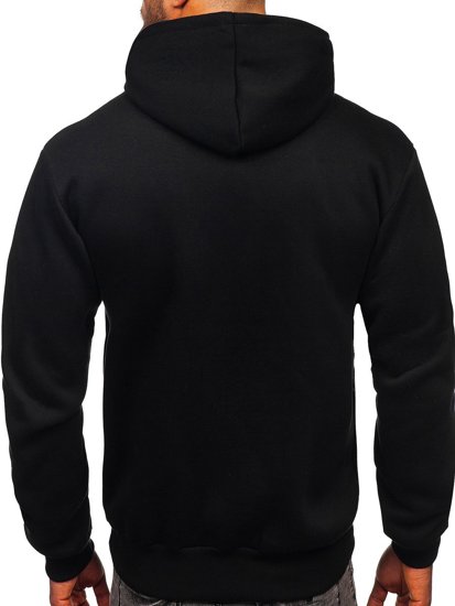 Men's Printed Hoodie Black Bolf 6198