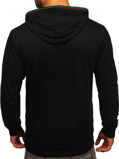 Men's Printed Hoodie Black Bolf 6427