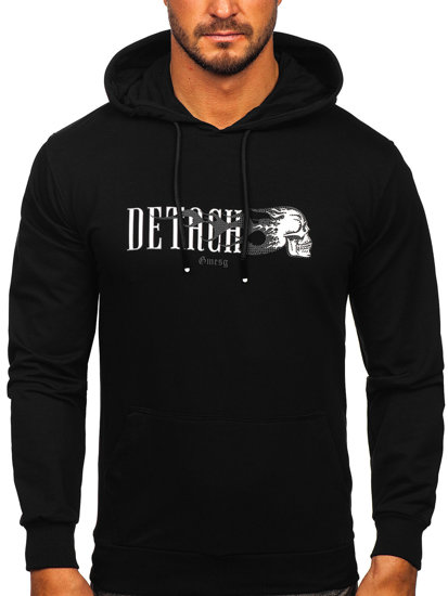 Men's Printed Hoodie Black Bolf 6436