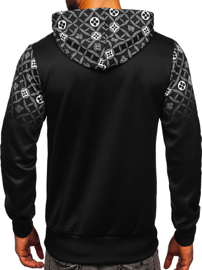 Men's Printed Hoodie Black Bolf HM507