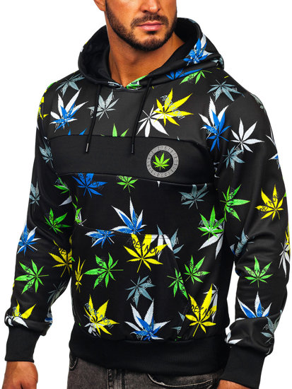 Men's Printed Hoodie Black Bolf HM517