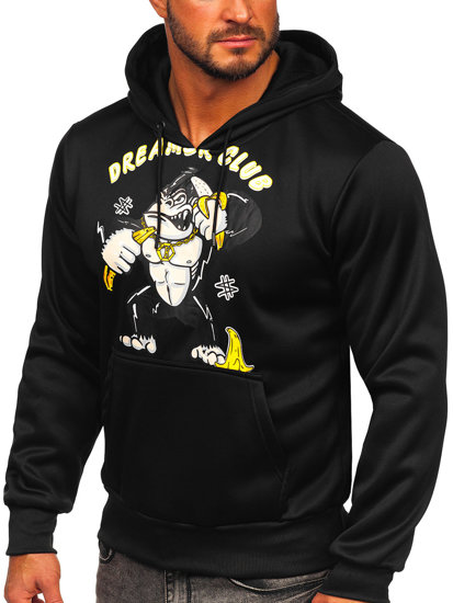 Men's Printed Hoodie Black Bolf HM563