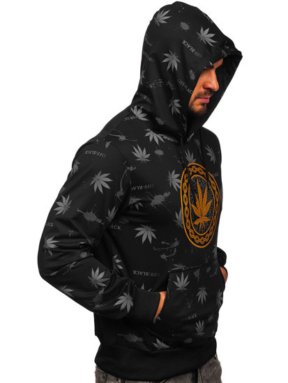 Men's Printed Hoodie Black Bolf HM628