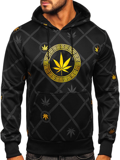 Men's Printed Hoodie Black Bolf HM630