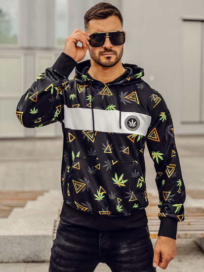 Men's Printed Hoodie Black Bolf HM631A