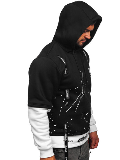 Men's Printed Hoodie Black Bolf LJ0586A