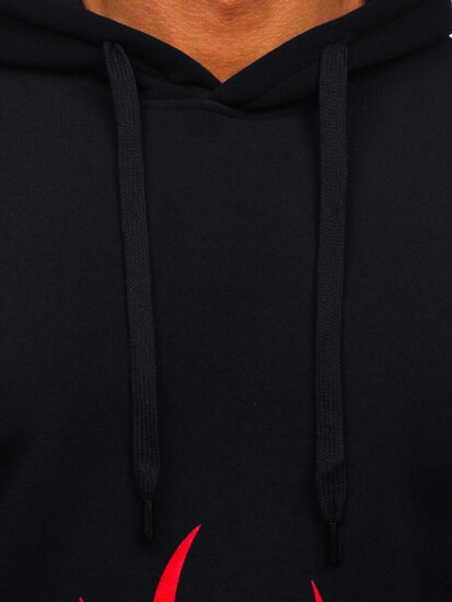 Men's Printed Hoodie Black Bolf LK63