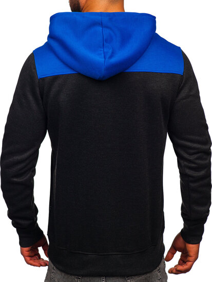 Men's Printed Hoodie Graphite Bolf W3878