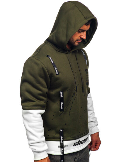 Men's Printed Hoodie Green Bolf LJ0586A