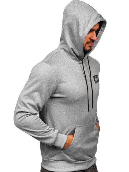 Men's Printed Hoodie Grey Bolf HY971