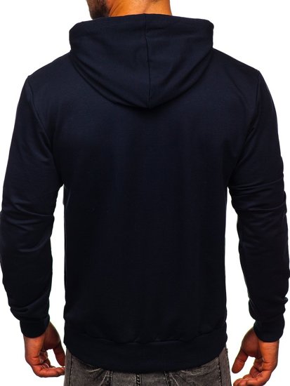 Men's Printed Hoodie Navy Blue Bolf 6160